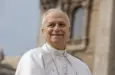 Pope Leo XIV Prevost smiles and waves to the faithful during a general audience in St. Peter's Square. Rome Italy 03 12 2026