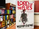 Cover of William Golding's Lord of the Flies educational edition in a library Lviv^ Ukraine - February 20^ 2025