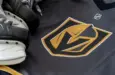 Detail of the Vegas Golden Knights jersey. The Golden Knights are a NHL hockey team.