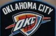OKLAHOMA CITY THUNDER CHENILLE ALL IN RHINESTONES AS PATCH