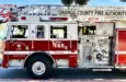 Orange County Fire Authority paramedic truck parked alongside the road. Seal Beach^ California USA SEAL BEACH CALIFORNIA - FEB. 27^ 2022