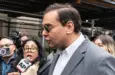 Congressman George Santos attends pro-Trump supporters rally at New York criminal court on April 4^ 2023