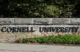 Entrance sign to Cornell University Ithaca^ New York^ USA - October 19^ 2024