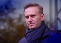Politician Alexei Navalny speaks at an opposition rally; Novosibirsk^ Russia-October 3^ 2017.
