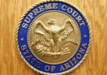 Supreme Court of Arizona State logo; Phoenix^ Arizona^ USA^ March 6^ 2023