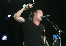 Tyler Hubbard of Florida Georgia Line performs during the 'Kick The Dust Up' Tour at Vanderbilt Stadium on July 11^ 2015 in Nashville^ Tennessee.