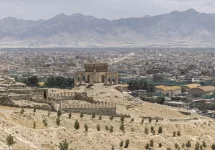 View on the city of Kabul^ Afghanistan