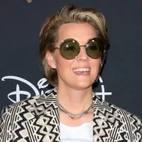 Brandi Carlile at the Elton John Live: Farewell From Dodger Stadium Yellow Brick Road Event at Dodger Stadium on November 20^ 2022 in Los Angeles^ CA