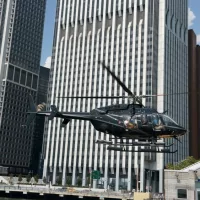 new york city manhattan helicopter tour aerial cityscape panorama