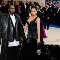 Sean Combs and Cassie Ventura attend the 2017 Metropolitan Museum of Art Costume Institute Gala at the Metropolitan Museum of Art in New York^ NY on May 1st^ 2017