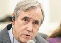 Senator Jeff Merkley (D-Oregon) speaks during a meeting with President-elect Bernardo Arevalo and a bicameral delegation from US Congress and House. Guatemala City^ Guatemala^ 10/12/23
