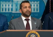FBI Director Kash Patel Speaks during President Donald Trump press briefing. Washington DC^ United States^ August 11 2025