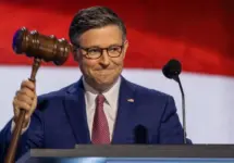 Speaker of the House Mike Johnson (R-LA) at the Republican National Convention. Milwaukee^ Wisconsin - July 15^ 2024