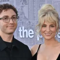 Daryl Sabara^ Meghan Trainor attends Premiere of Peacocks series The Paper Los Angeles^ CA USA - August 27^ 2025