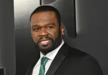 Curtis (50 Cent) Jackson at the season 2 premiere for "Black Mafia Family" (BMF) at the TCL Chinese Theatre^ Hollywood. LOS ANGELES^ CA. January 05^ 2023