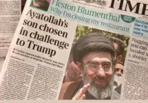 British newspapers report Iran has chosen Ayatollah Ali Khamenei's son^ Mojtaba Khamenei as new supreme leader Nottinghamshire^ UK 09 March 2026