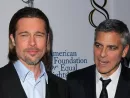 Brad Pitt^ George Clooney at the West Coast Premiere Reading of "8" Shows^ Wilshire Ebell Theater^ Los Angeles^ CA 03-03-12