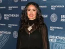 Salma Hayek at the 11th Breakthrough Prize Awards at Barker Hanger on April 6^ 2025 in Santa Monica^ CA