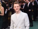 Patrick Gibson arriving for the "TOLKIEN" premiere at the Curzon Mayfair^ London LONDON^ UK. April 29^ 2019