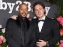 Donald Faison and Zach Braff arrives for Baby2Baby Annual Gala on November 12^ 2022 in West Hollywood^ CA