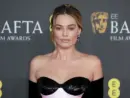 Margot Robbie attends the 2024 EE BAFTA Film Awards at The Royal Festival Hall in London^ England. London^ United Kingdom - February 18^ 2024