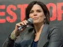 Neve Campbell at Weekend of Hell^ a two day (April 7-8 2018) horror-themed fan convention. DORTMUND^ GERMANY - APRIL 8 2018