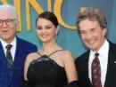 Steve Martin^ Selena Gomez^ Martin Short at the "Only Murders in the Building" Red Carpet Premiere Event at Paramount Studios on August 22^ 2024 in Los Angeles^ CA