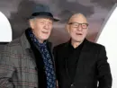 Ian McKellen and Patrick Stewart attend the 'Star Trek; Picard' TV show premiere at the Odeon Luxe cinema in Leicester Square in London^ United Kingdom-January 15^ 2020