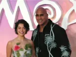 Auli'i Cravalho and Dwayne Johnson attend the "Moana 2" UK Premiere at Cineworld Leicester Square in London^ England.
