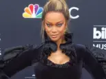 Model Tyra Banks attends the Red Carpet at the 2018 Billboards Music Awards at the MGM Grand Arena in Las Vegas^ Nevada USA on May 20th 2018