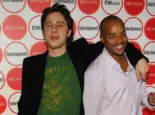 Zach Braff and Donald Faison at the Entertainment Weekly Magazine's 4th Annual Pre-Emmy Party in Republic on August 26^ 2006 in Los Angeles^ CA.