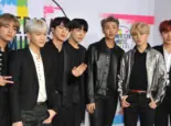 Jungkook^ Jimin^ V^ Suga^Jin^ J-Hope and Rap Monster of BTS at the 2017 American Music Awards held at the Microsoft Theater in Los Angeles^ USA on November 19^ 2017.