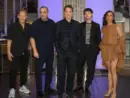 Showtime's 'Dexter: Resurrection' cast David Zayas^ Jack Alcott^ Michael C. Hall^ Kadia Saraf and James Remar visit Empire State Building in New York^ NY on July 8^ 2025