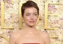 Emma Stone at the 82nd Annual Golden Globe Awards held at the Beverly Hilton Hotel in Beverly Hills^ USA on January 5^ 2025.