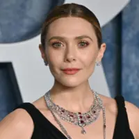 Elizabeth Olsen at the 2023 Vanity Fair Oscar Party at the Wallis Annenberg Center. BEVERLY HILLS^ CA. March 12^ 2023