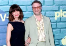 Rose Byrne^ Seth Rogen at the Platonic Apple+ Series Premiere at the Regal LA Live on May 10^ 2023 in Los Angeles^ CA