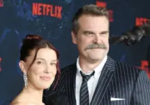 Millie Bobby Brown^ David Harbour at the Netflix Stranger Things Season 5 World Premiere at the TCL Chinese Theatre IMAX LOS ANGELES - NOVEMBER 6
