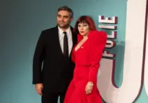Lady Gaga and Michael Polansky attend the UK Premiere of "Joker Folie à Deux" at the Cineworld Leicester Square. London^ England^ UK - September 25^ 2024