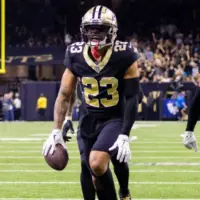 #23 MARSHON LATTIMORE JACKSONVILLE JAGUARS VS NEW ORLEANS SAINTS WEEK 7 OCTOBER 19^ 2023 CAESARS SUPERDOME NEW ORLEANS LOUISIANA