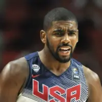 KYRIE IRVING of USA celebrates scoring during the Final game of FIBA BASKETBALL WORLD CUP 2014 at Palacio de los Deportes Arena MADRID^ SPAIN - September 14th 2014