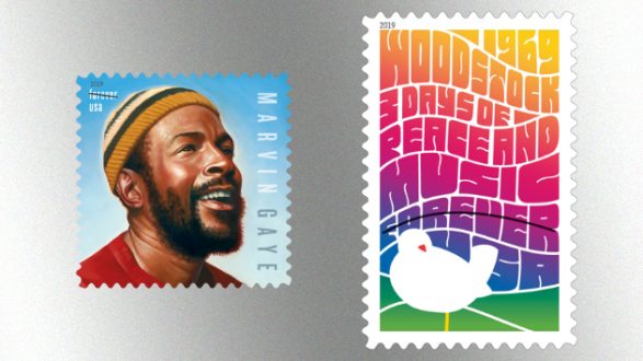 US Postage Stamps Honoring Marvin Gaye, The Woodstock Festival To Be ...