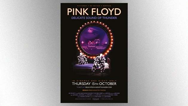 Restored version of Pink Floyd concert film 'Delicate Sound of Thunder' to  be shown in theaters in October