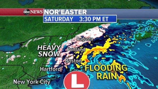 Nor'easter to bring heavy rain, strong winds and snow to Northeast | KTLO