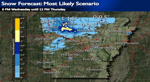 Twin Lakes Area could see light snowfall, heavy snow possible in Ozark mountains - Vimarsana News
