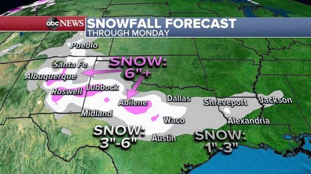 Snow forecast for much of Arkansas on Saturday, with up to 5 inches in  mountains