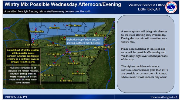 Winter weather chances return Wednesday; little accumulations expected - Vimarsana News