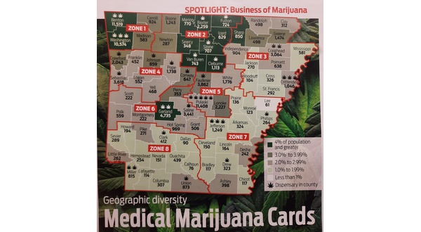 9 of top 10 counties with highest concentration of medical marijuana ID cards in NCA - Vimarsana News