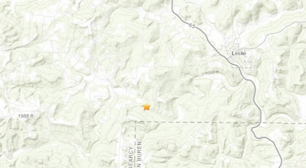 Minor earthquake in southern Searcy County