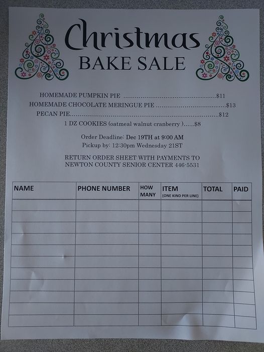 Bale Sale-Newton County Senior Center - Vimarsana News