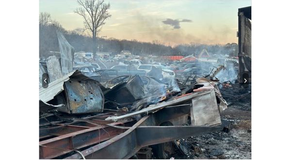 Over 100 cars consumed in Batesville salvage yard fire - Vimarsana News